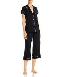 Eberjey Gisele Short Sleeve Crop Pajama Set