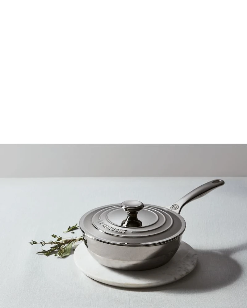Stainless Steel 2-Qt. Saucier with Lid