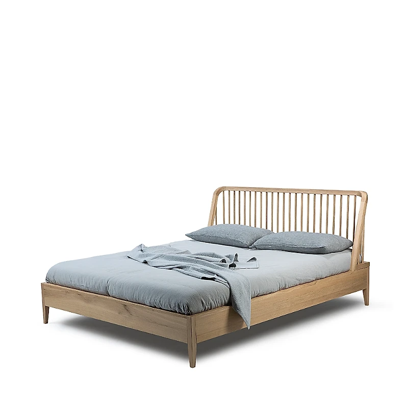 Ethnicraft Spindle Queen Bed, Oak