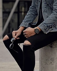 Chrono Tan Leather Strap & Gray Dial Chronograph, 45mm