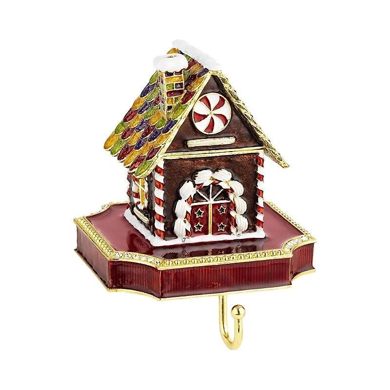 Olivia Riegel Gingerbread House Pewter Stocking Holder