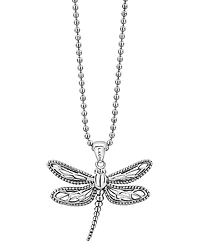 Lagos Sterling Silver Rare Wonders Dragonfly Pendant Necklace, 34