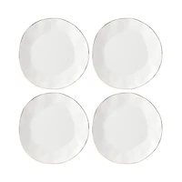 White Dinner Plates, Set of 4