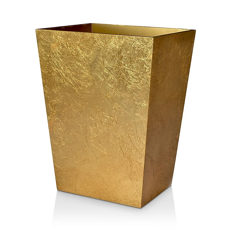Mike and Ally Eos Silver Leaf Wastebasket