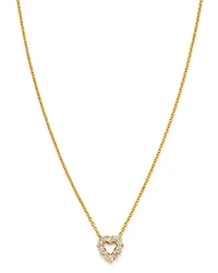 Roberto Coin 18K Yellow Gold Diamond Baby Heart Pendant Necklace, 16-18