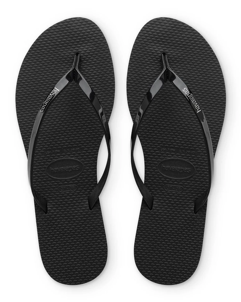 Women's You Metallic Slim Flip-Flops