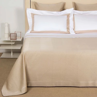 Lux Herringbone Coverlet, King
