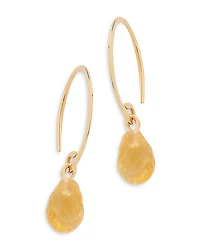 Bloomingdale's Fine Collection Citrine Briolette Mini Sweep Drop Earrings