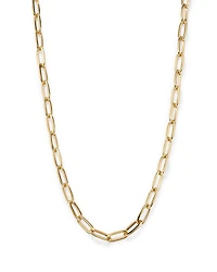 14K Yellow Gold Oval Link Chain Necklace, 18" - Exclusive