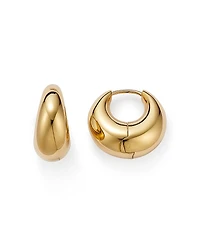 Alberto Amati 14K Yellow Gold Tapered Tube Hoop Earrings - Exclusive