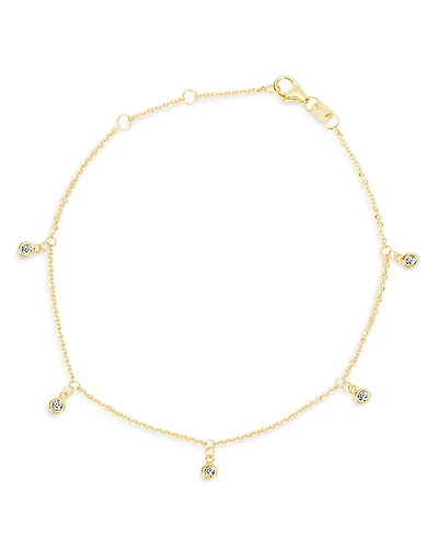 Bloomingdale's Fine Collection Diamond 5-Stone Droplet Bracelet