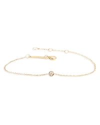 Zoe Chicco 14K Yellow Gold Floating Diamonds Diamond Bezel Chain Bracelet