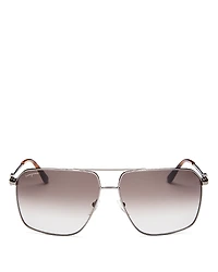 Salvatore Ferragamo Brow Bar Aviator Sunglasses, 62mm