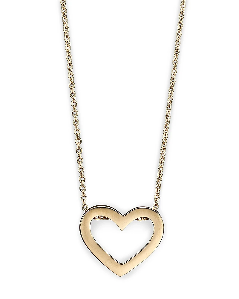 Roberto Coin 18 Kt. Yellow Gold Tiny Treasure Heart Necklace, 18