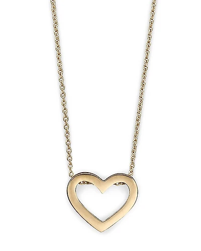 Roberto Coin 18 Kt. Yellow Gold Tiny Treasure Heart Necklace, 18
