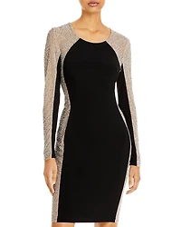 Aqua Beaded Shift Dress - Exclusive