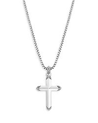 John Hardy Sterling Silver Classic Chain Cross Pendant Necklace