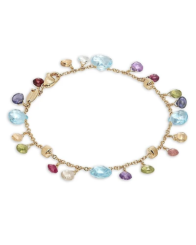 Marco Bicego 18K Yellow Gold Paradise Blue Topaz & Mixed Gemstone Bracelet