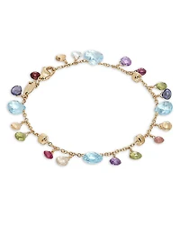 Marco Bicego 18K Yellow Gold Paradise Blue Topaz & Mixed Gemstone Bracelet