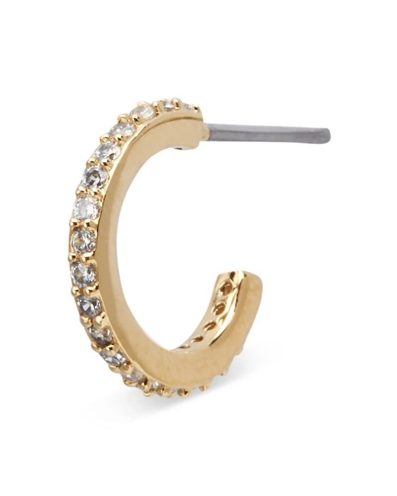 Pavé Hoop Earrings