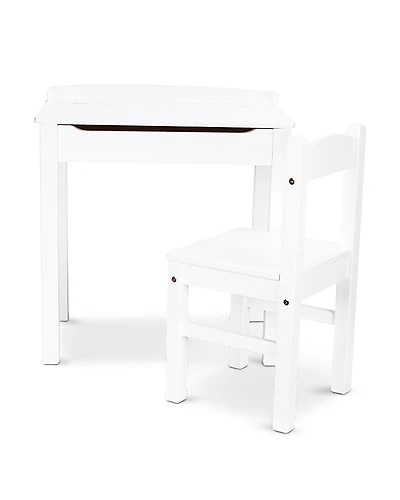 Melissa & Doug Wooden Child's Lift Top Desk & Chair Set - Ages 3+
