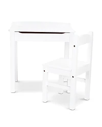 Melissa & Doug Wooden Child's Lift Top Desk & Chair Set - Ages 3+