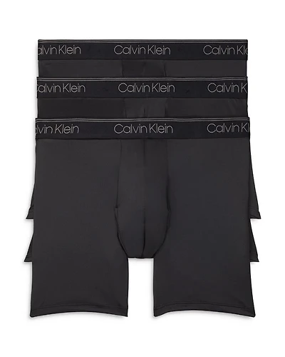 Microfiber Stretch Wicking Boxer Briefs, Pack of 3