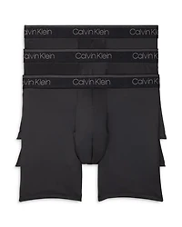 Microfiber Stretch Wicking Boxer Briefs, Pack of 3