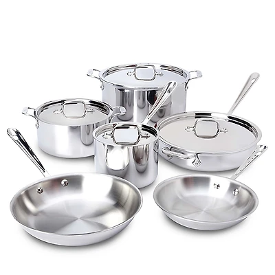 D3 Stainless Steel 10 Piece Cookware Set