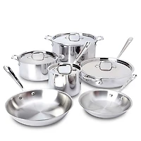 D3 Stainless Steel 10 Piece Cookware Set