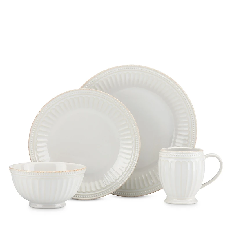 Lenox French Perle Groove 4 Piece Place Setting