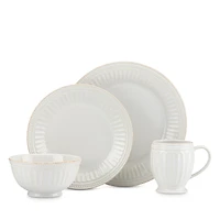 Lenox French Perle Groove 4 Piece Place Setting