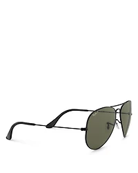 Unisex Polarized Brow Bar Aviator Sunglasses