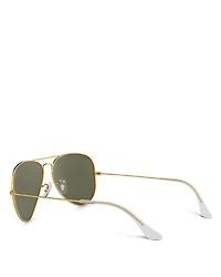 Unisex Polarized Brow Bar Aviator Sunglasses