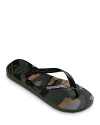 Men's Top Camo Print Flip-Flops