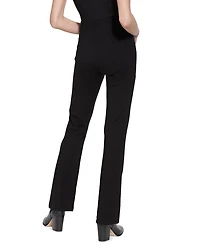 Elysse Wide-Leg Ponte Pants