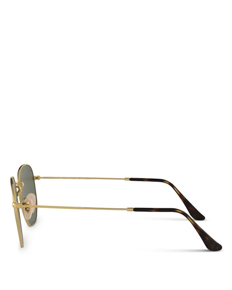 Icons Polarized Hexagonal Sunglasses, 51mm
