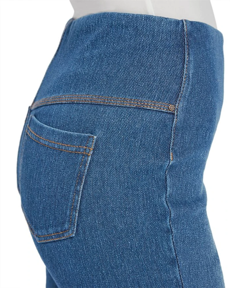 Cuffed Denim Shorts