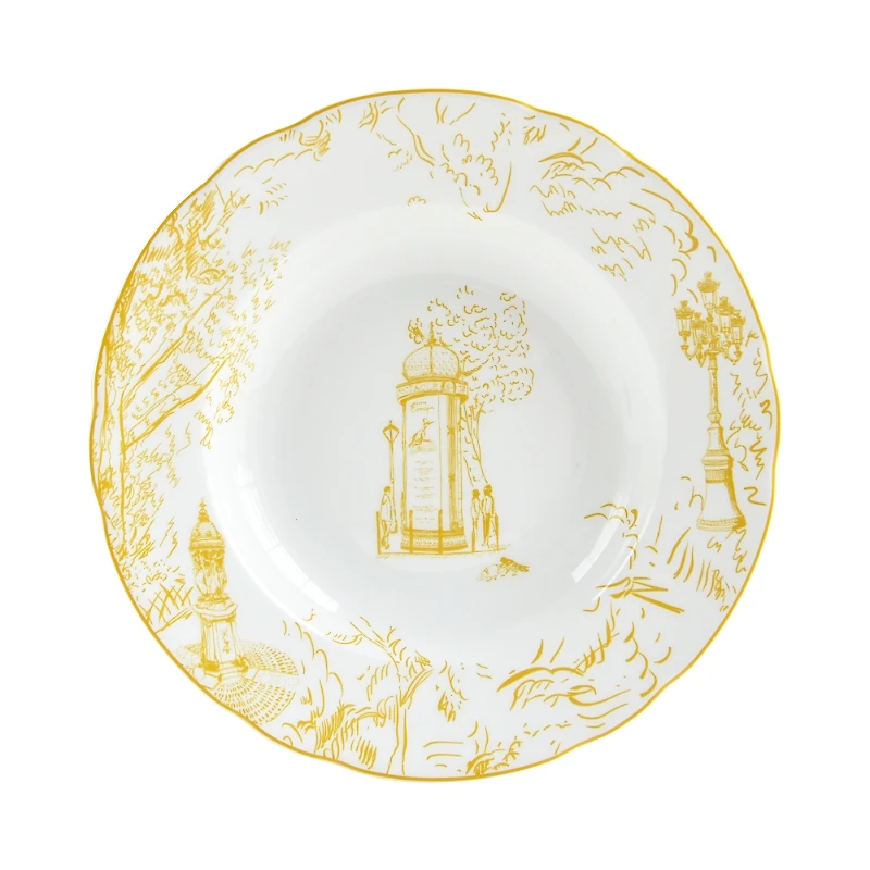 Bernardaud Tout Paris Rim Soup Plate
