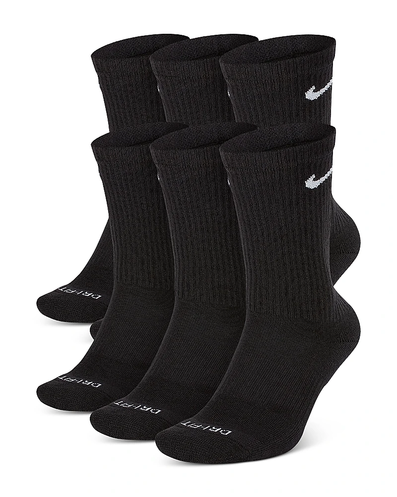 Nike Everyday Plus Cushioned Training Crew Socks, Pack of 6