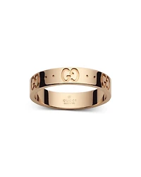 18K Rose Gold Icon Logo Band