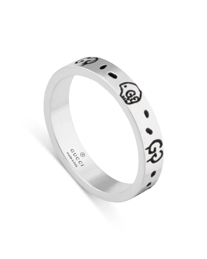 Sterling Silver Ghost Thin Band