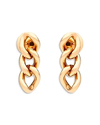 Pomellato 18K Rose Gold Iconica Tango Chain Link Drop Earrings