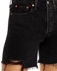 501 Mid Thigh Denim Shorts Lunar Black
