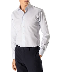 Eton Micro Print Contemporary Fit Dress Shirt