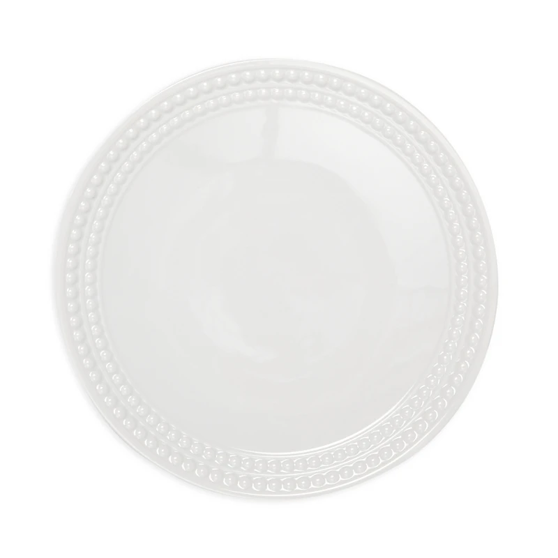 L'Objet Perlee White Dinner Plate