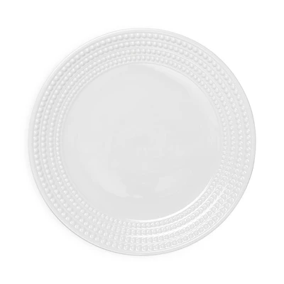 L'Objet Perlee White Round Platter
