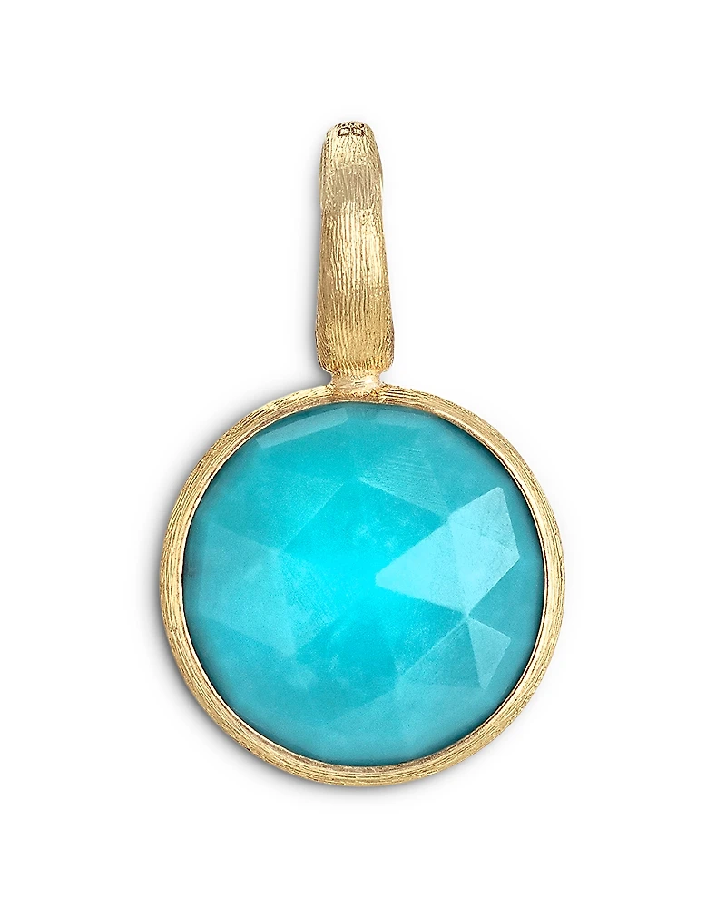 Marco Bicego 18K Yellow Gold Jaipur Turquoise Round Pendant