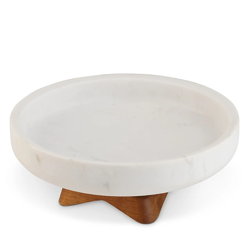 Nambe Chevron Fruit/Centerpiece Bowl