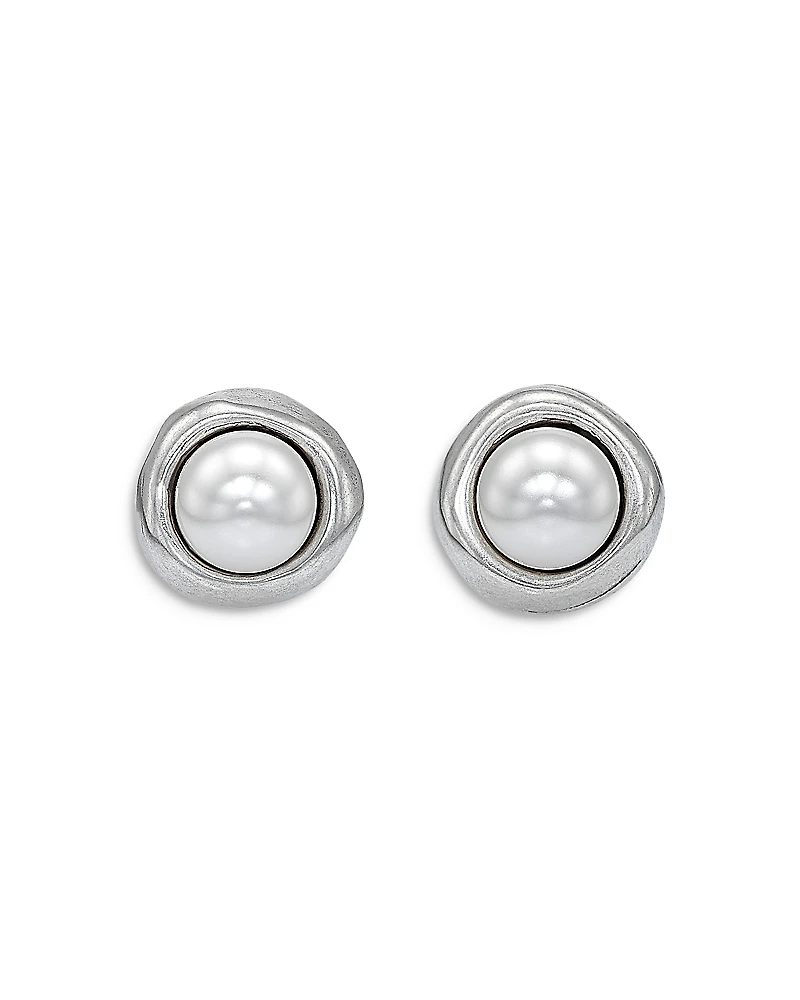UNOde50 Sterling Silver-Plated Earrings with Pearl